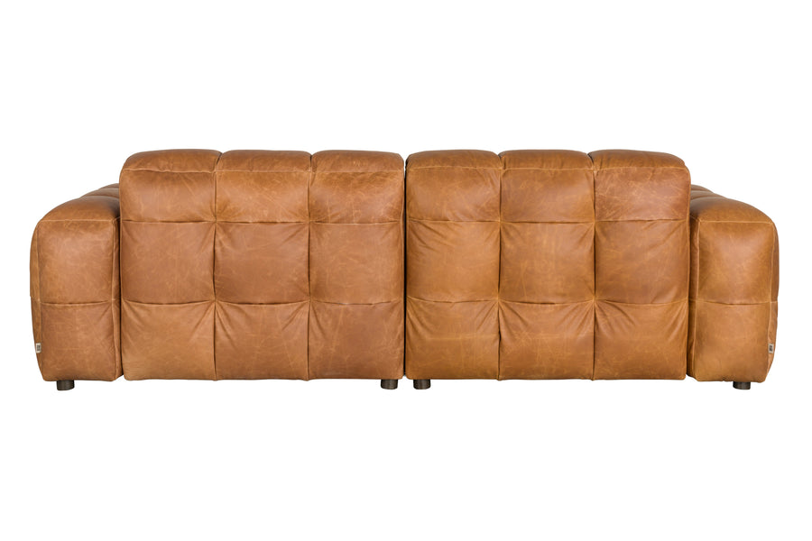 Bank Hackman 3-zits Leer Cognac
