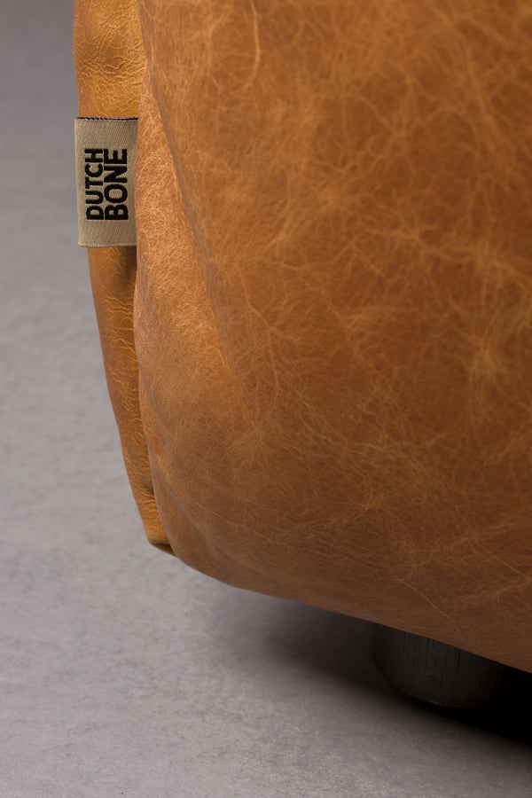 Bank Hackman 4,5-zits Leer Cognac