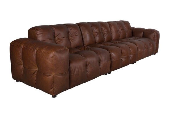 Bank Hackman 4,5-zits Leer Chocolate
