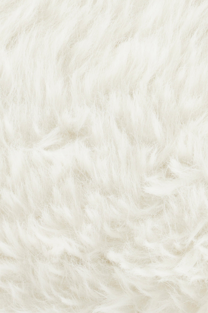 Cuddle the yeti fauteuil/ loungestoel pluche wit