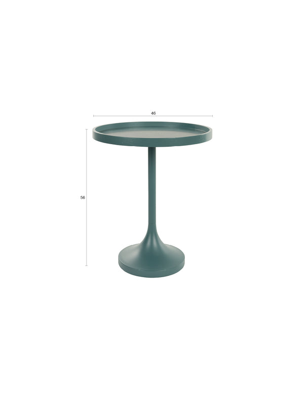 Jason bijzettafel rond 46 cm blauw
