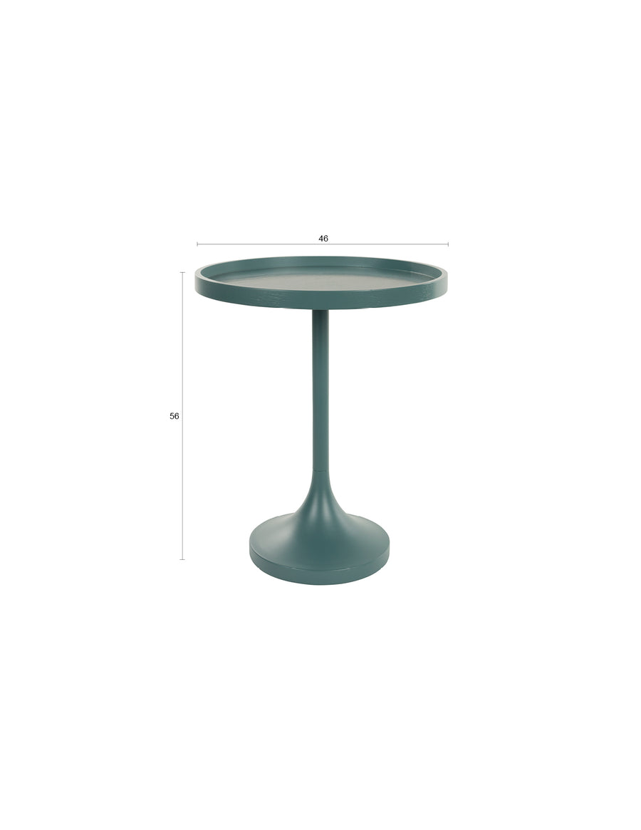 Jason bijzettafel rond 46 cm blauw