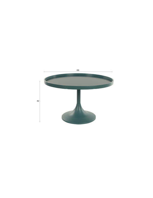 Jason salontafel rond 69 cm blauw