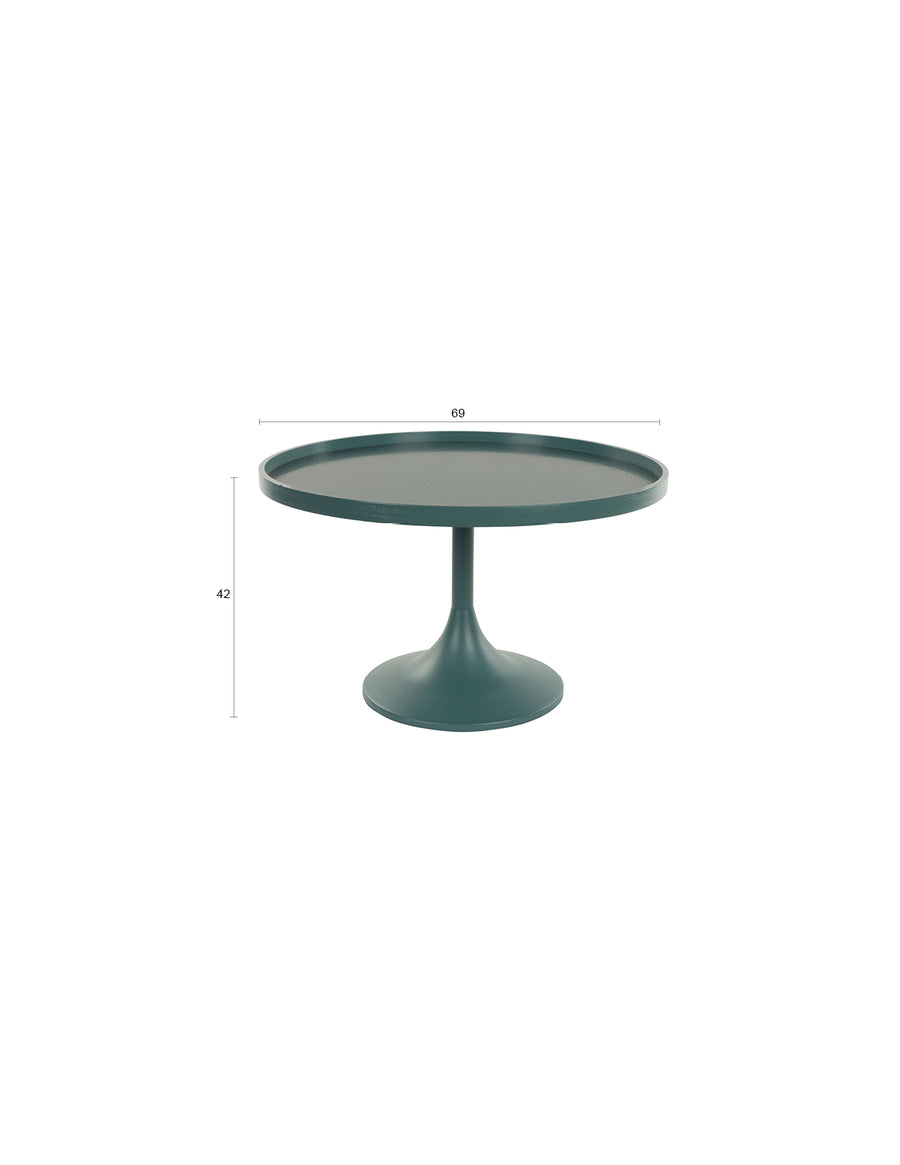 Jason salontafel rond 69 cm blauw