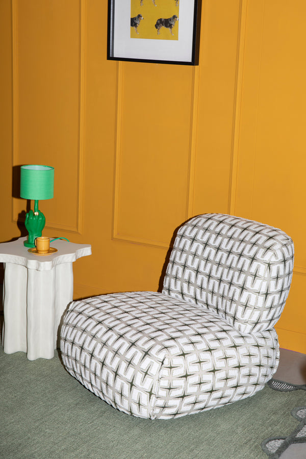 Loungestoel ritz beige groen