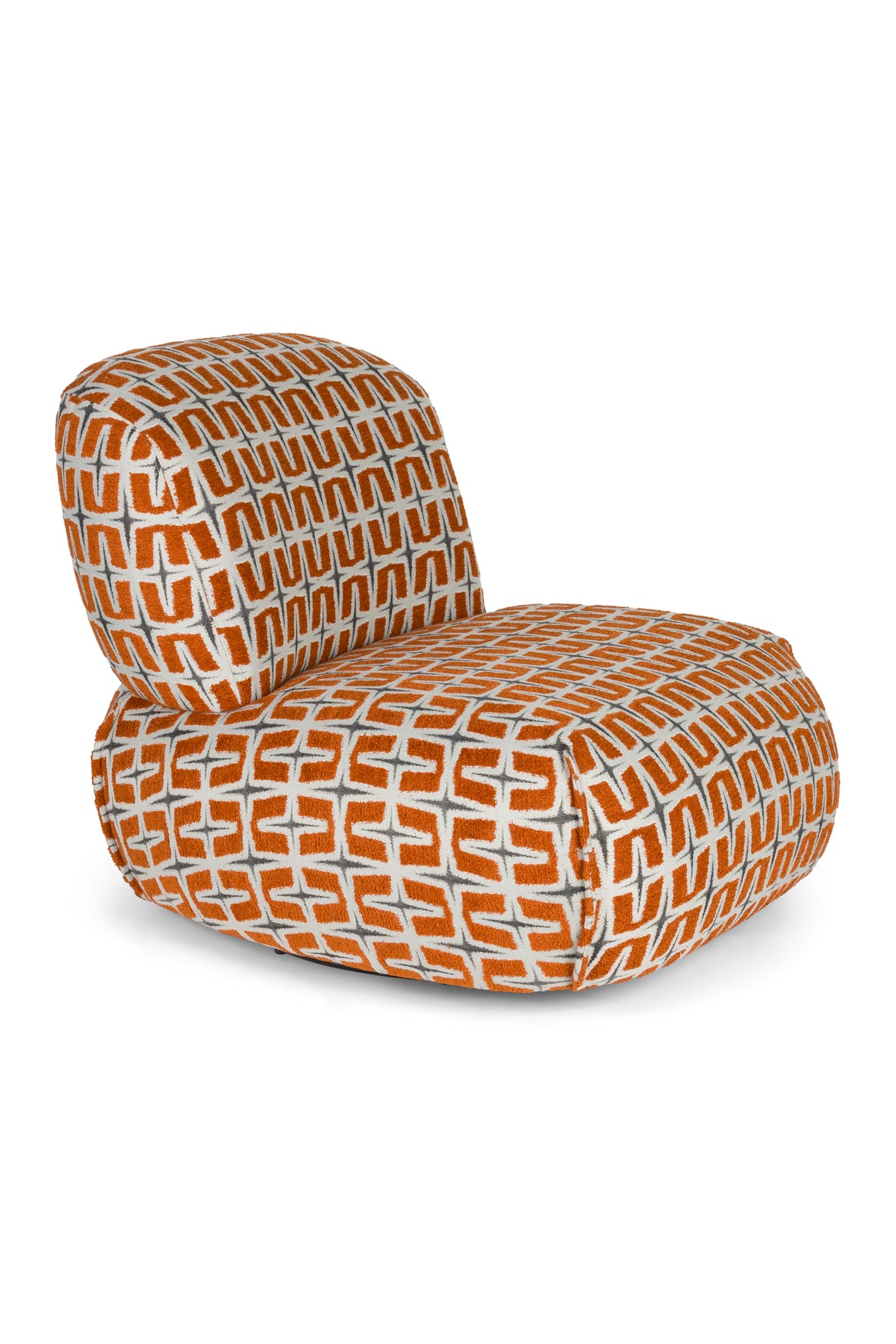 Loungestoel ritz beige burned oranje