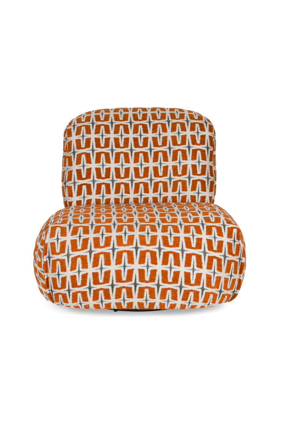 Loungestoel ritz beige burned oranje