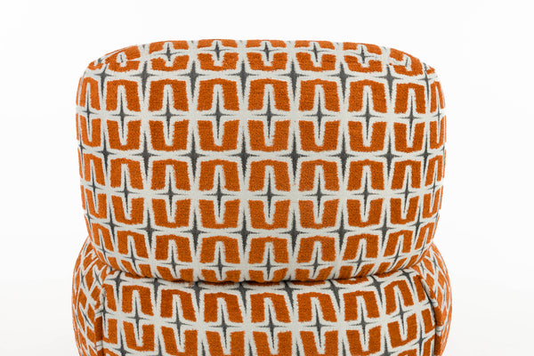 Loungestoel ritz beige burned oranje