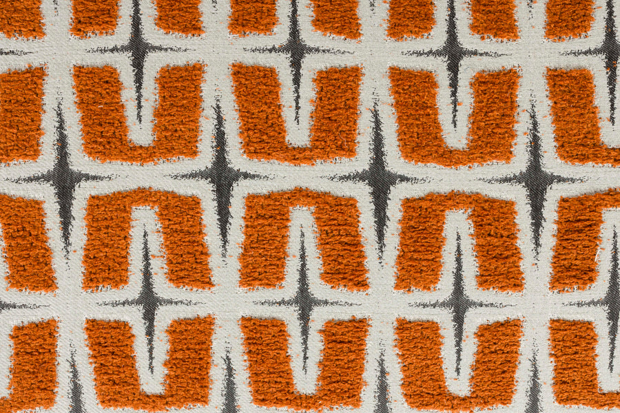 Loungestoel ritz beige burned oranje