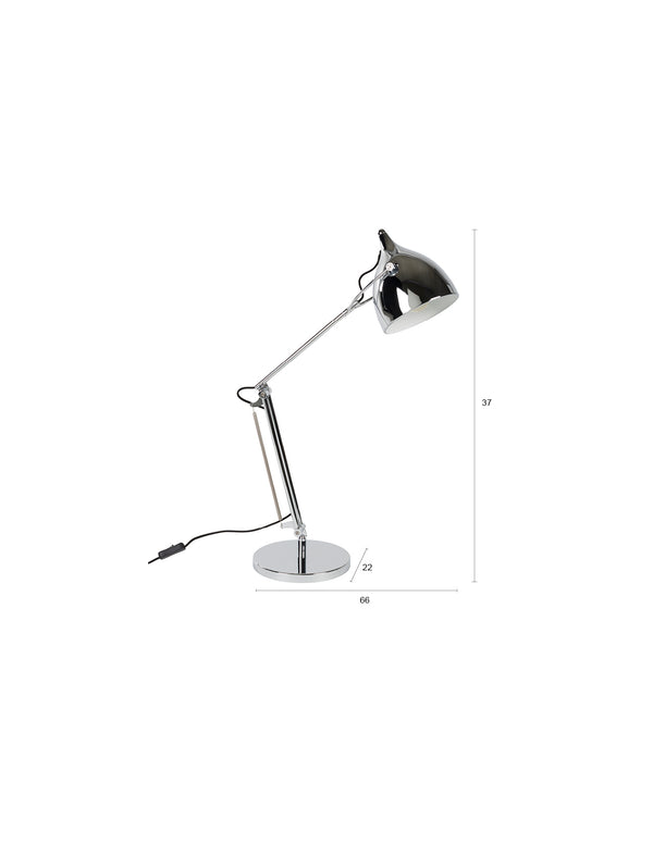 Reader bureaulamp chrome