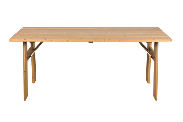 Avenue tuintafel/ picknicktafel opklapbaar 180x79 cm naturel/ bruin