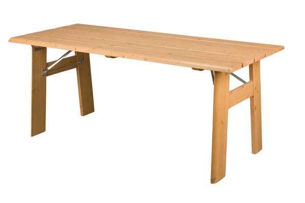 Avenue tuintafel/ picknicktafel opklapbaar 180x79 cm naturel/ bruin