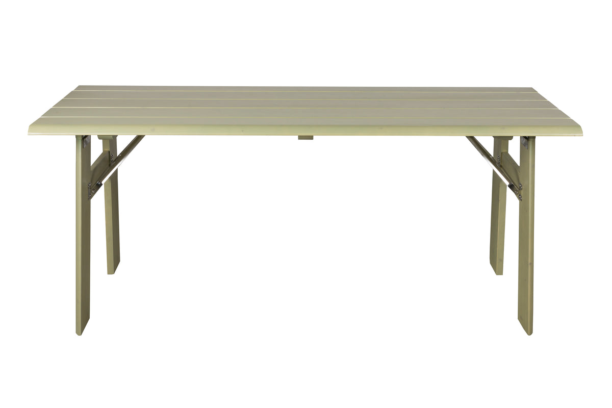 Avenue tuintafel/ picknicktafel opklapbaar 180x79 cm hout groen