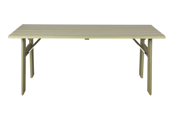 Avenue tuintafel/ picknicktafel opklapbaar 180x79 cm hout groen