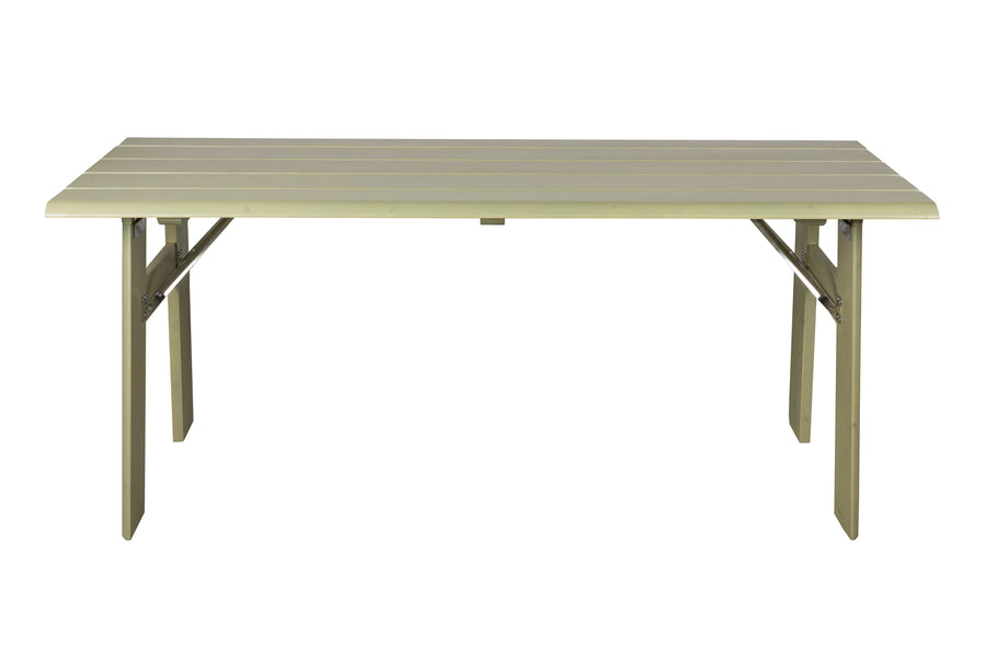 Avenue tuintafel/ picknicktafel opklapbaar 180x79 cm hout groen
