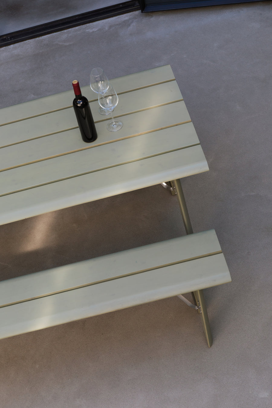 Avenue tuintafel/ picknicktafel opklapbaar 180x79 cm hout groen