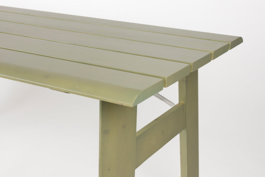 Avenue tuintafel/ picknicktafel opklapbaar 180x79 cm hout groen