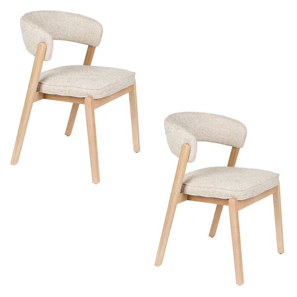 Stoel bright beige (set of 2)