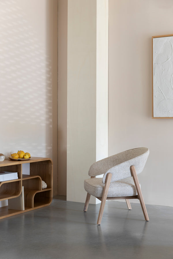 Loungestoel bright beige