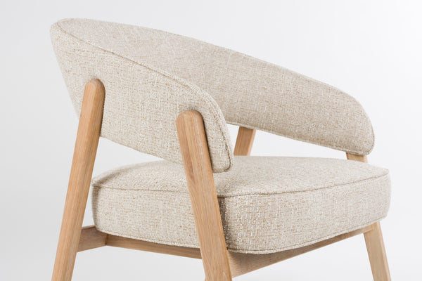 Loungestoel bright beige