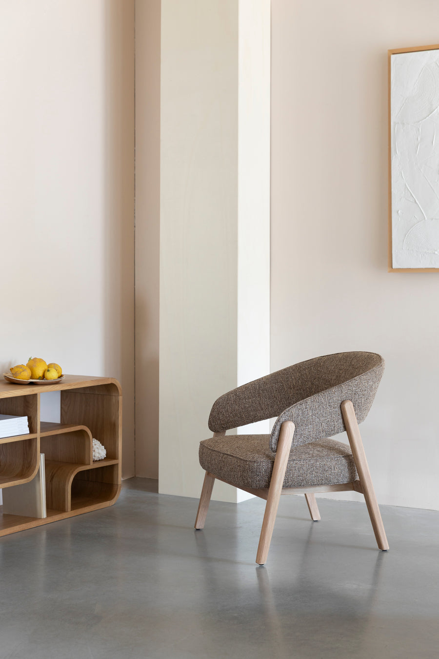 Loungestoel bright bruin
