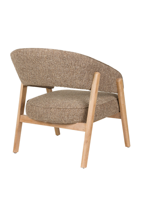 Loungestoel bright bruin