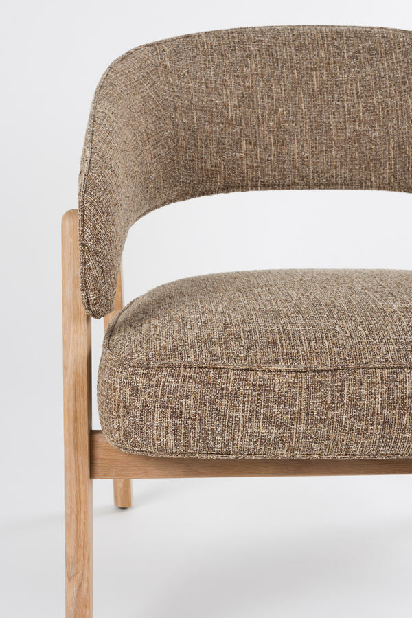 Loungestoel bright bruin