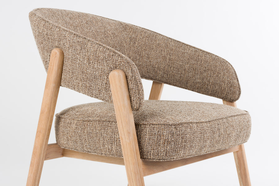 Loungestoel bright bruin