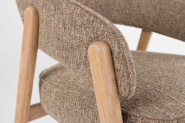 Loungestoel bright bruin