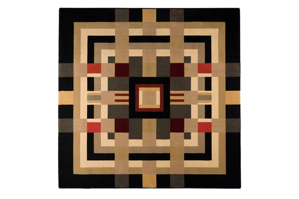Urban maze vloerkleed 160 x 160 cm