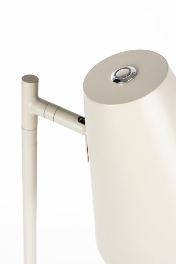 Lustor vloerlamp + bijzettafel beige