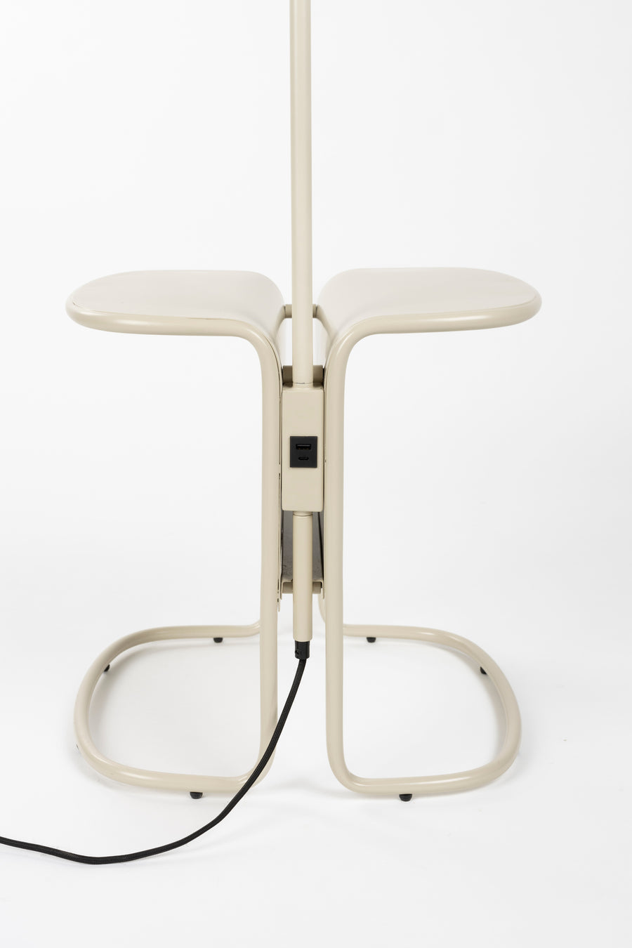 Lustor vloerlamp + bijzettafel beige