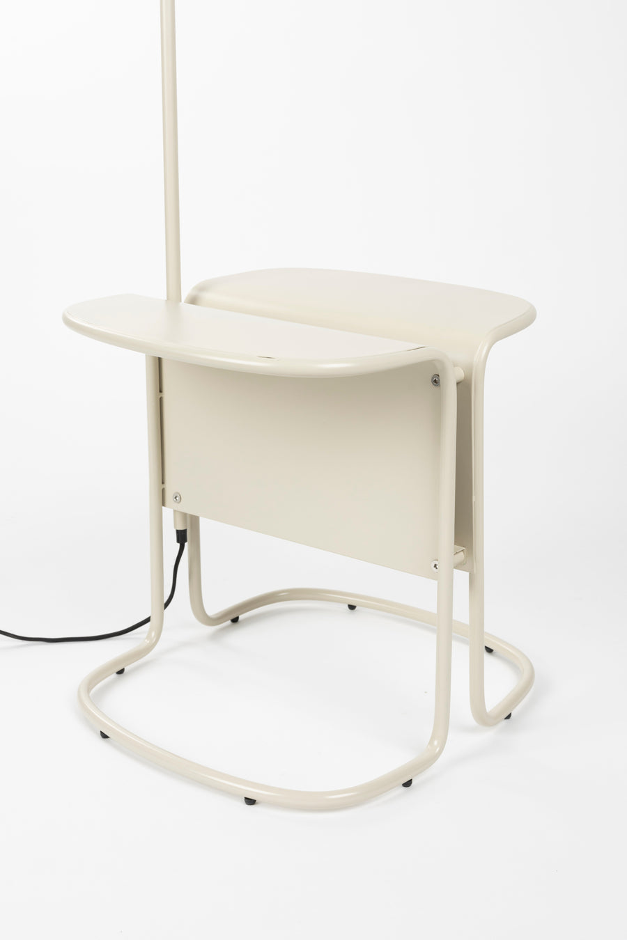 Lustor vloerlamp + bijzettafel beige