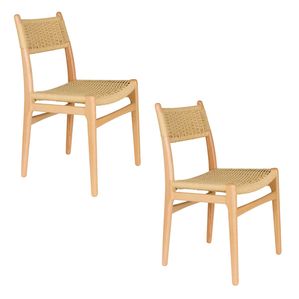 Stoel Cecile Naturel (set van 2)
