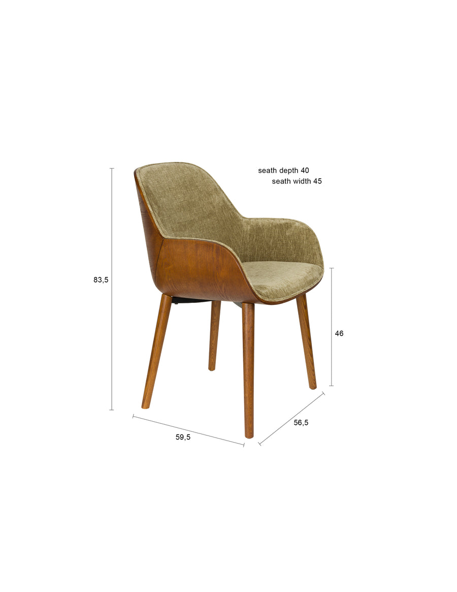 Fauteuil Taylor Groen