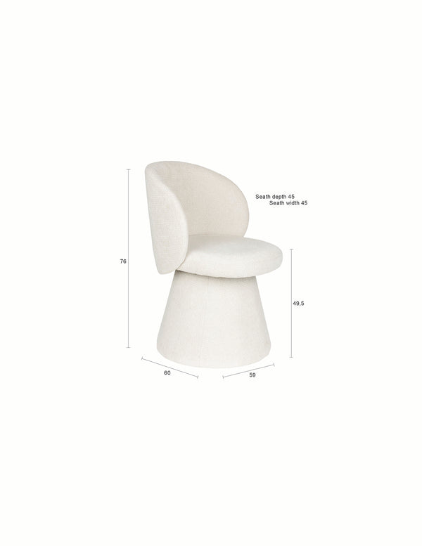 Stoel Milly Beige