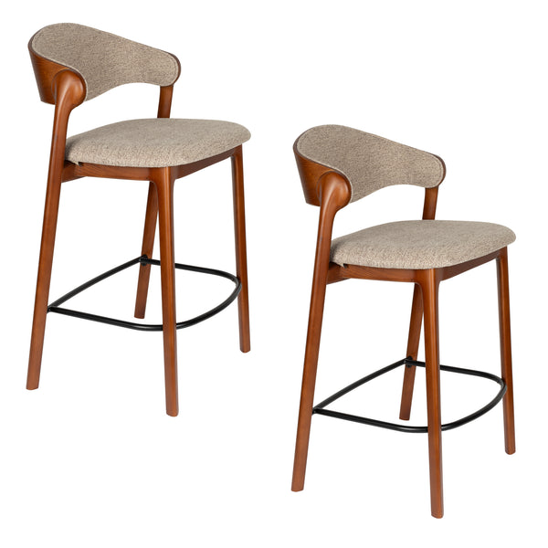 Counterkruk Babington Notenhout (set van 2)