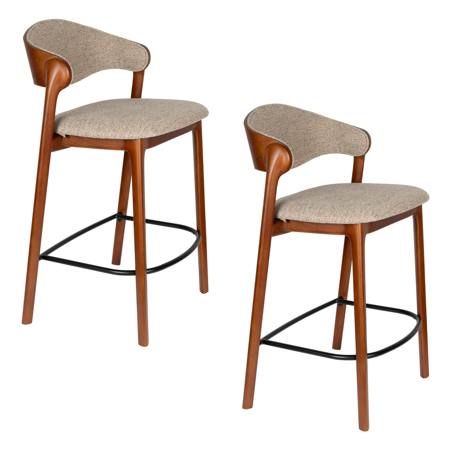 Counterkruk Babington Notenhout (set van 2)