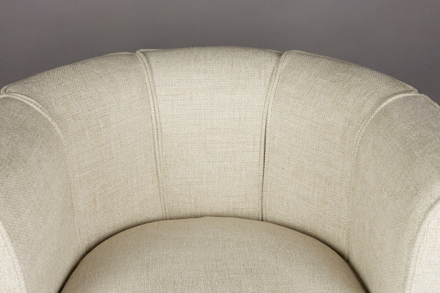 Loungestoel Flower Beige