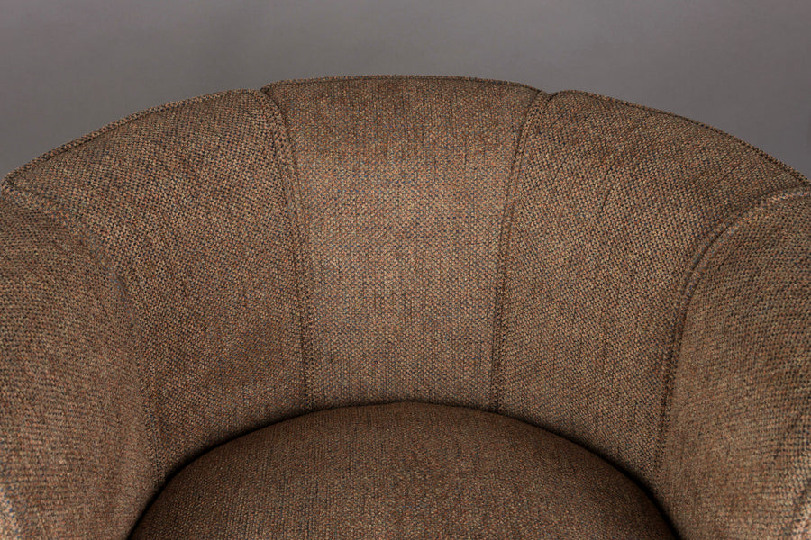 Loungestoel Flower Bruin