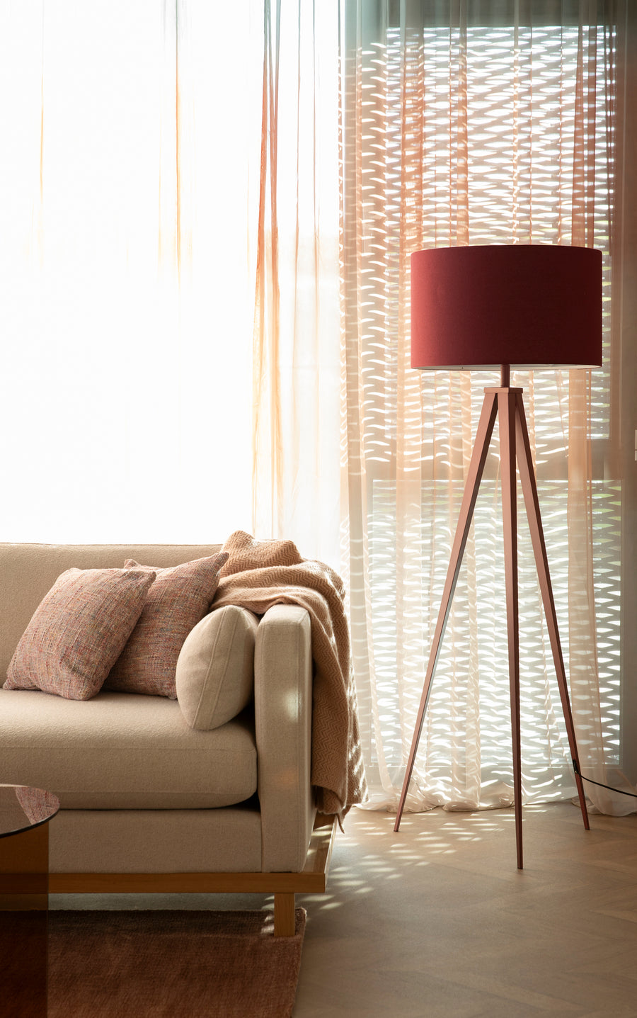 Vloerlamp Tripod Marsala