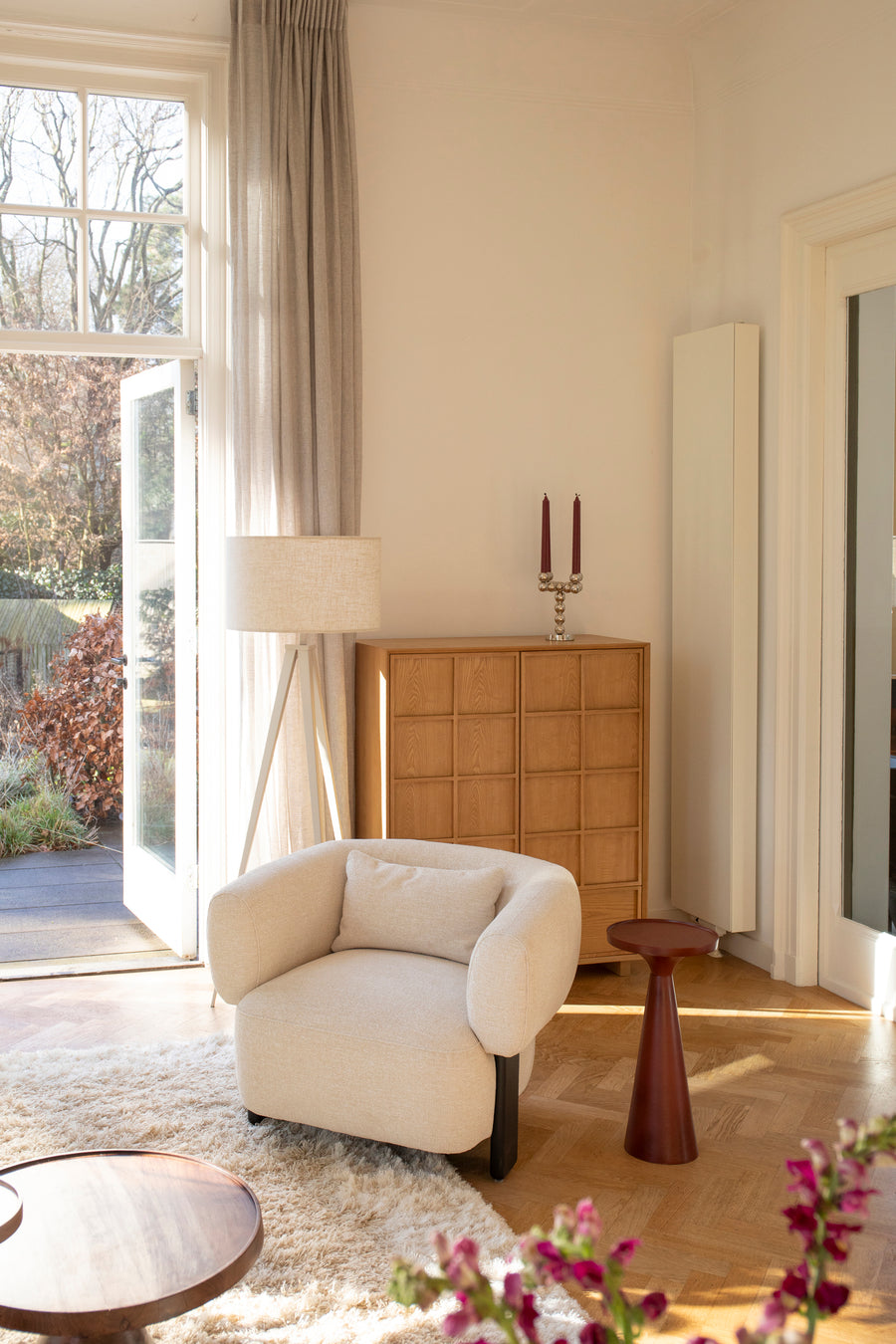 Vloerlamp Tripod Beige