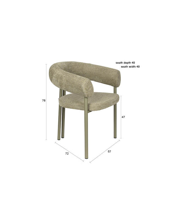 Fauteuil Heels Groen (set van 2)
