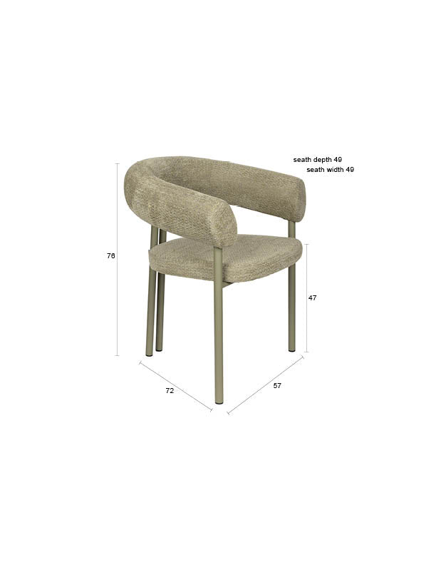 Fauteuil Heels Groen (set van 2)