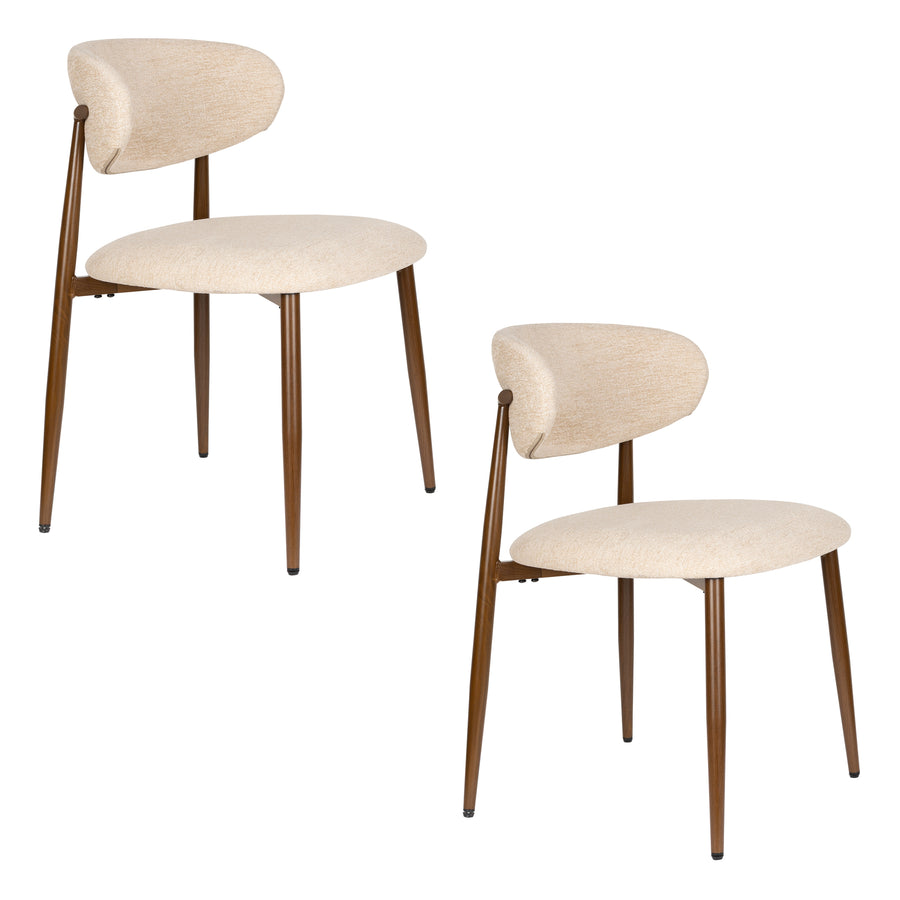 Stoel Noor Beige (set of 2)
