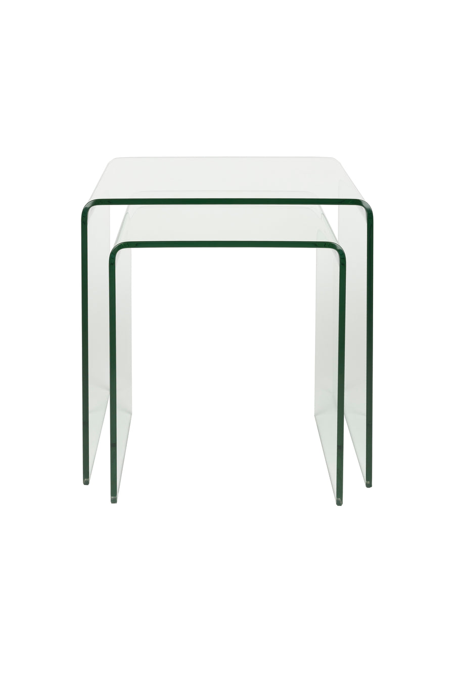 Zijtafel Vetro Set van 2 Transparant