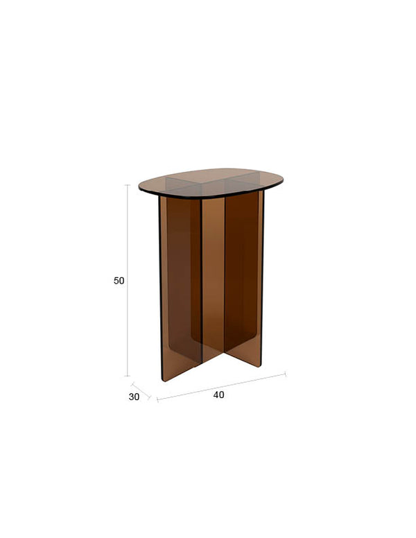 Zijtafel Linea Bruin
