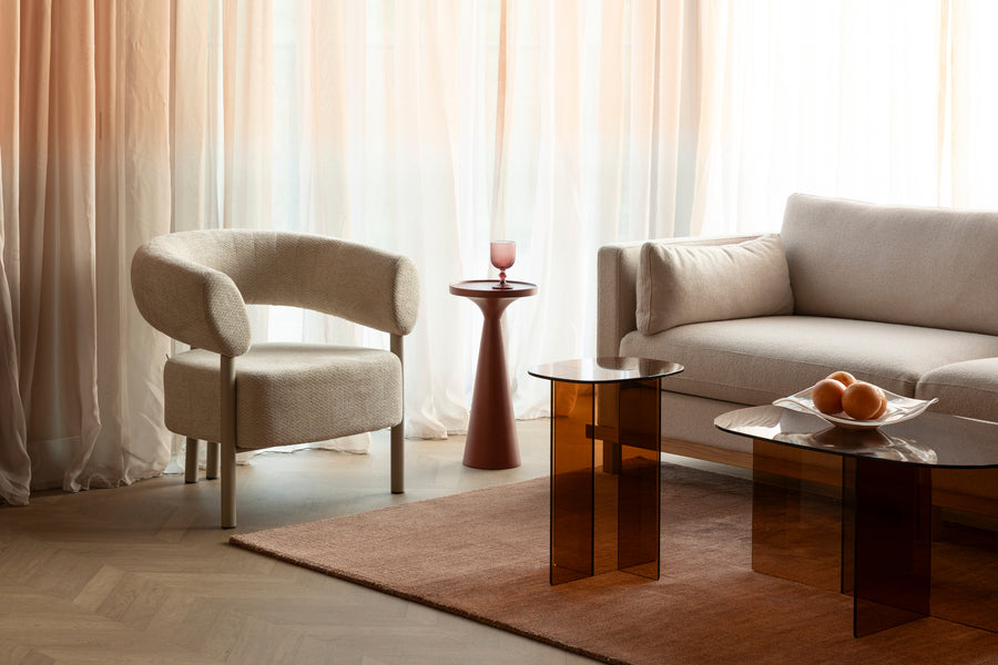 Zijtafel Linea Bruin