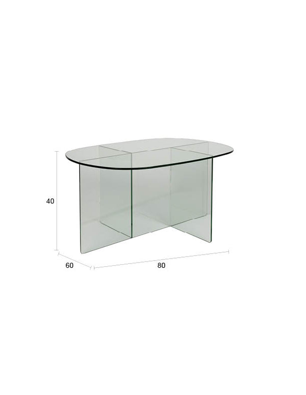 Salontafel Linea Transparant