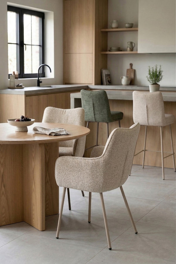 Fauteuil Jacques Beige (set of 2)